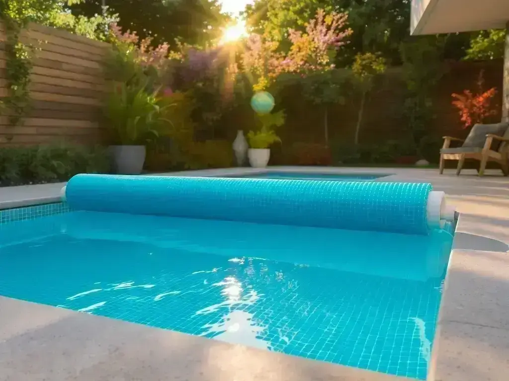 Pool liner replacement at a Winfield home in Lake Country with narrow side-yard access
