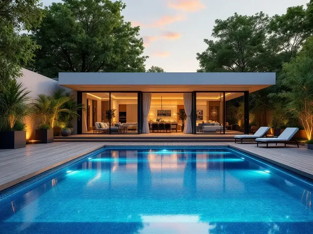 Professional Semi In-Ground Pools services by Trevi Pools and Spas in Kelowna, British Columbia &mdash; licensed Swimming Pool Service provider