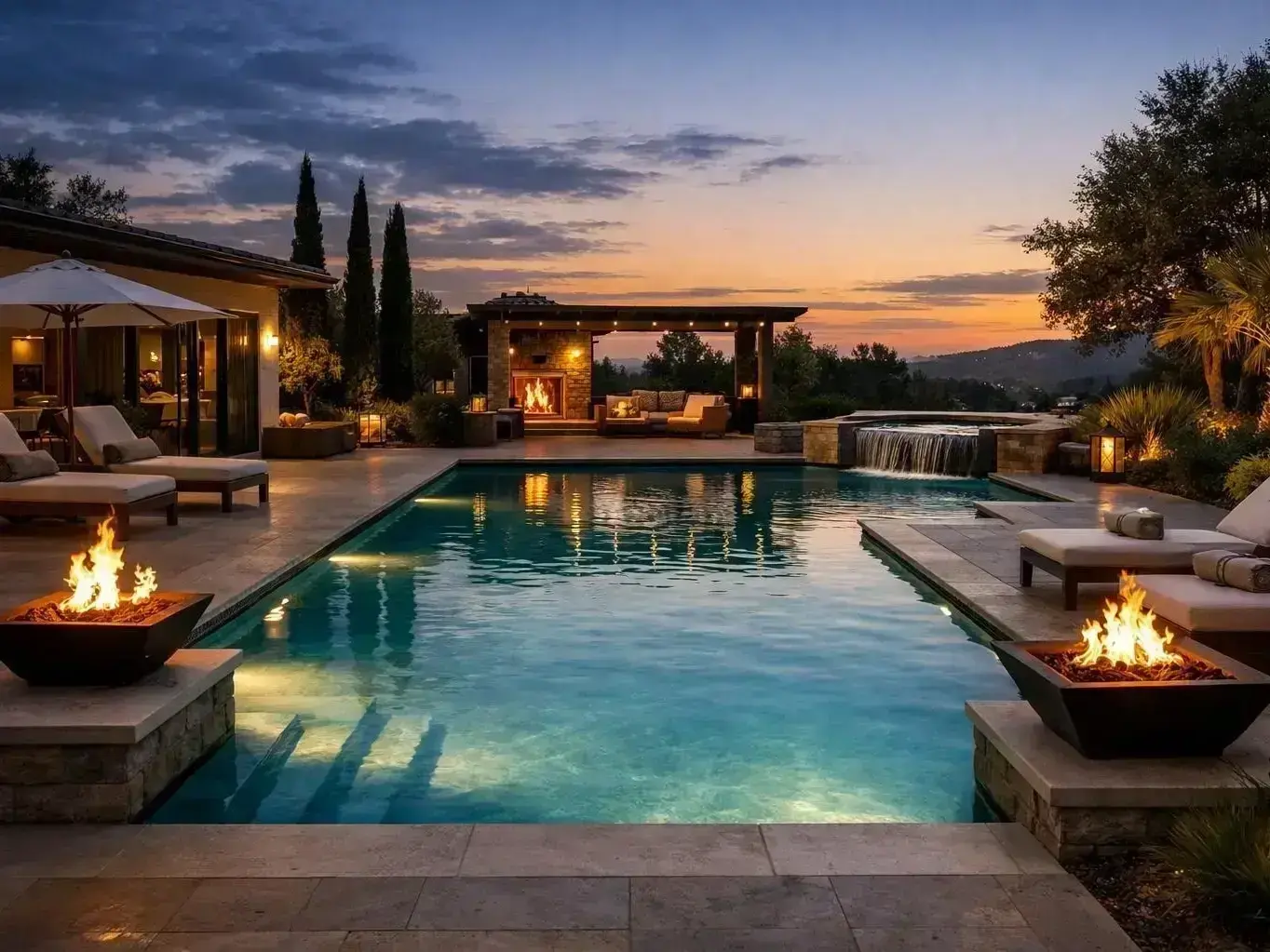 West Kelowna family enjoying new swimming pool beside Gellatly Nut Farm Regional Park